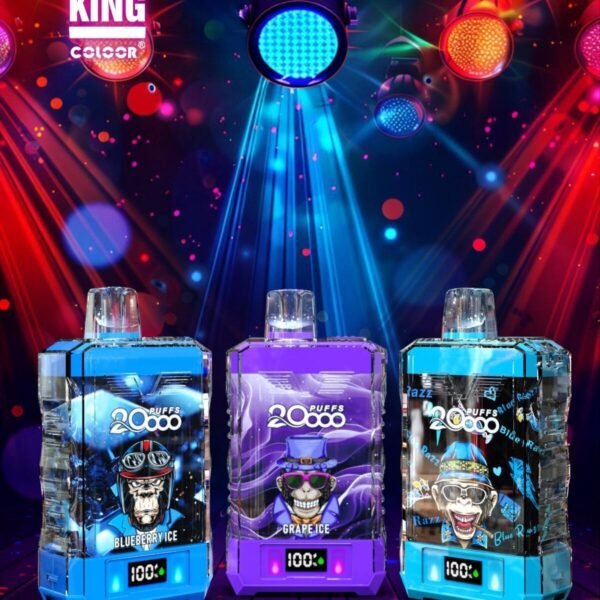 Bang King 20000 puff一次性電子煙 水晶外殼LED屏顯
