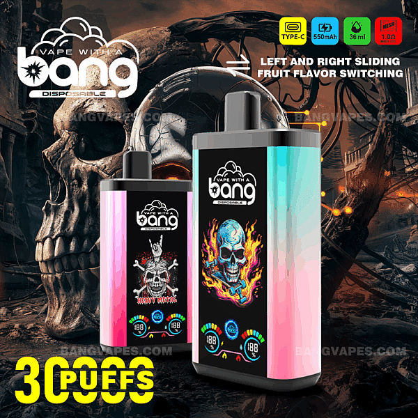 Bang 30000 雙口味大口數抛棄式電子煙 一次性